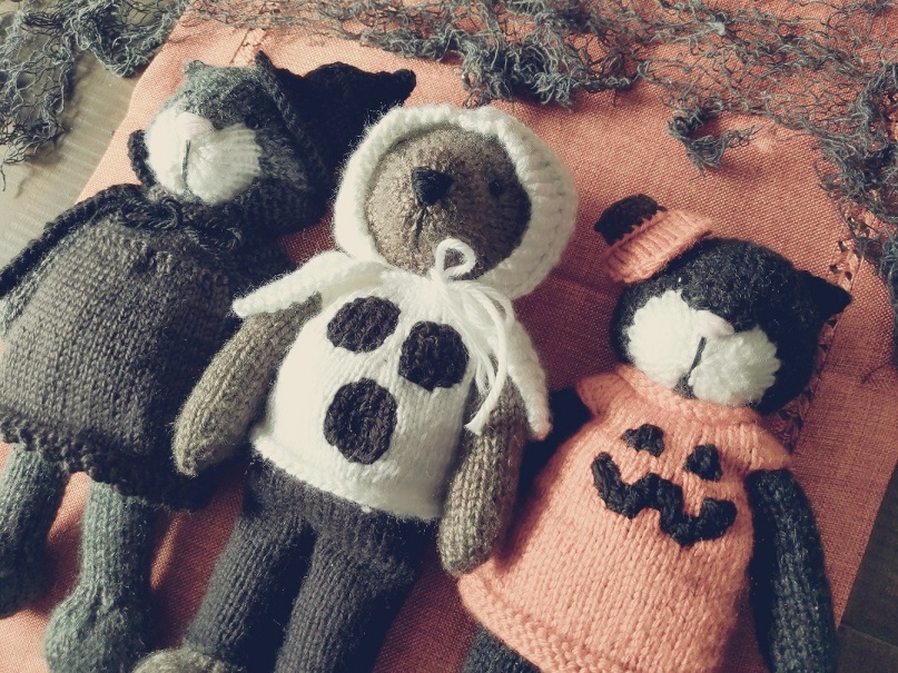 Handmade Halloween Amigurumi Knit Dolls Unique Pattern Designs